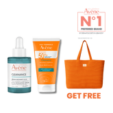 Avene - Cleanance Exfoliating Serum AHA + Cleanance Solaire spf 50 + Pouch | MazenOnline